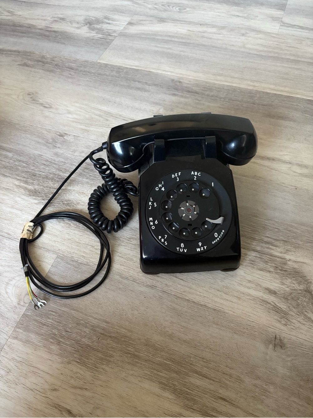 Black Vintage Western Electric Rotary Phone Model 500